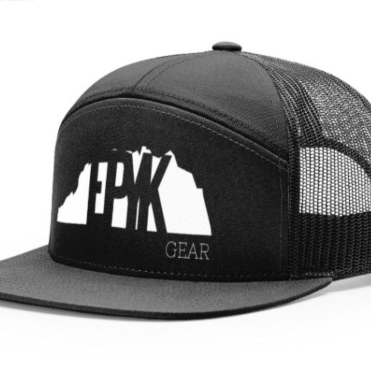 Edge Flat Bill Hat Black/Black by Edge Rods